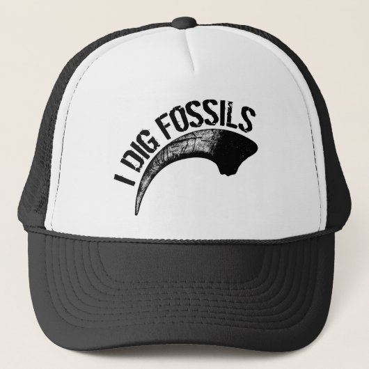 ICH GRABE FOSSILIEN Greifer Truckerkappe (Vorderseite)