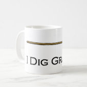 Ich grabe Grab-Tasse Kaffeetasse (Vorderseite Links)
