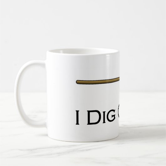 Ich grabe Grab-Tasse Kaffeetasse (Links)