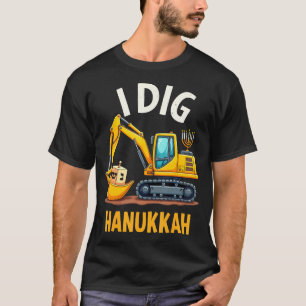 Ich grabe Hanukkah Bagger jüdischer Junge Kinder W T-Shirt