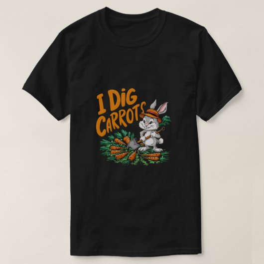 Ich grabe Karotten T-Shirt (Design vorne)