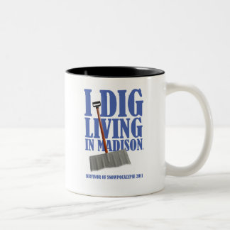 ICH GRABE LEBEN in der ISON Blizzard-Tasse Zweifarbige Tasse