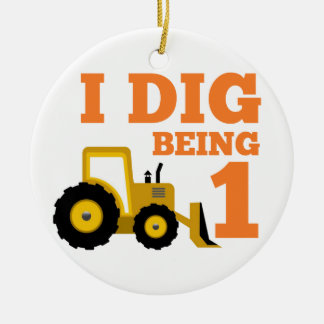 Ich grabe Sein 1 Keramikornament