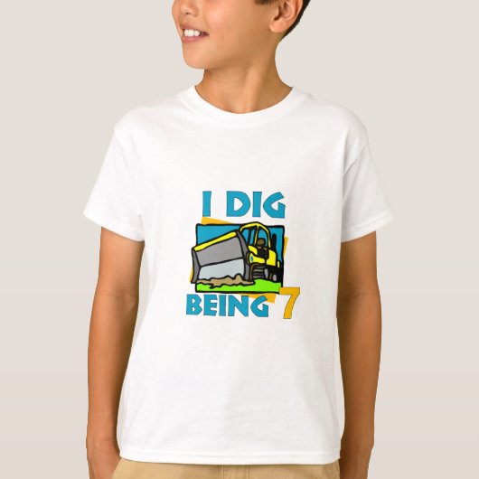 Ich grabe Sein Bulldozer 7 T-Shirt (Vorderseite)