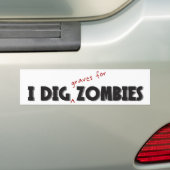 Ich grabe Zombie-Aufkleber Autoaufkleber (Auf Auto)