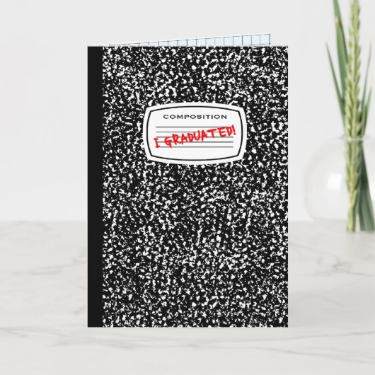 ich graduierte Zusammensetzungsbuch Ankündigung (Vorderseite)