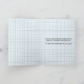 ich graduierte Zusammensetzungsbuch Ankündigung (Innenseite)