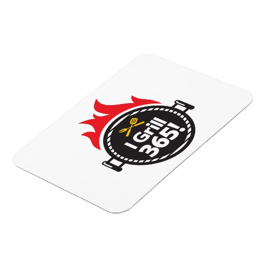Ich Grill 365! Magnet (Linke Seite)