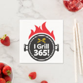 Ich Grill 365! Serviette (Beispiel)