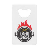 Ich grille 365! kreditkartenflaschenöffner (Vorderseite)