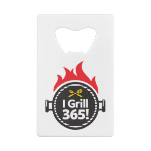 Ich grille 365! kreditkartenflaschenöffner