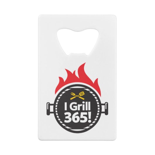 Ich grille 365! kreditkartenflaschenöffner (Rückseite)