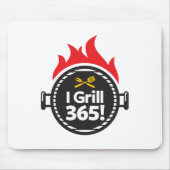 Ich grille 365! mousepad (Vorne)