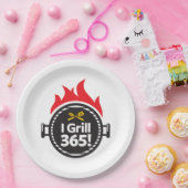 Ich grille 365! pappteller (Party)