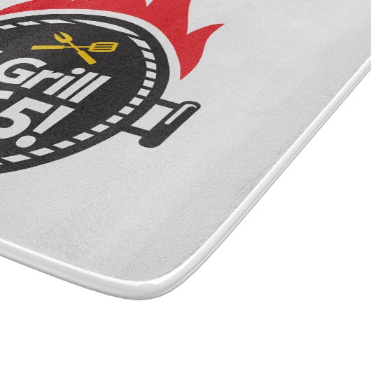 Ich grille 365! schneidebrett (Ecke)