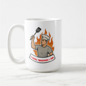 Ich grille, also bin ich lustig für Vater Ehemann  Kaffeetasse (Links)