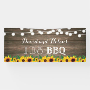 ICH GRILLT Sonnentau Rustikale Holz Hochzeitsverlo Banner