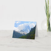 Ich grüße auf der Weltspitze Karte (Vorderseite)