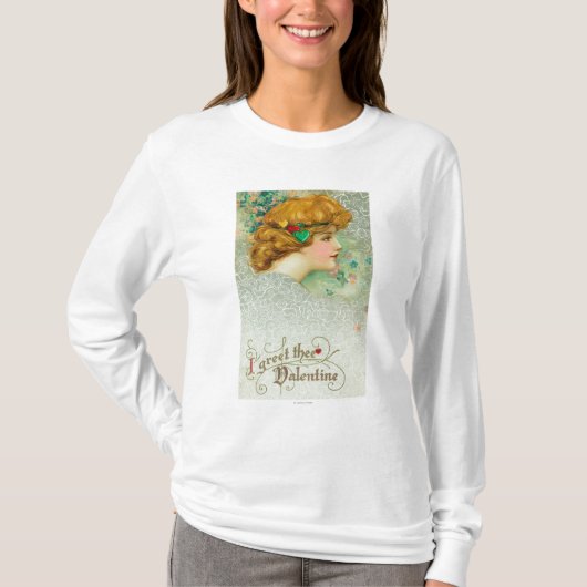 Ich grüße Thee Valentinsgruß-Frau T-Shirt (Vorderseite)