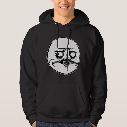 ich gusta Gesichtsrasereigesicht meme Spaß lol Hoodie (Vorderseite)