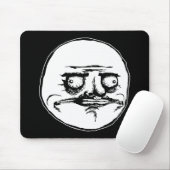ich gusta Gesichtsrasereigesicht meme Spaß lol Mousepad (Mit Mouse)