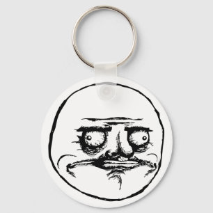 ich gusta Gesichtsrasereigesicht meme Spaß lol Schlüsselanhänger