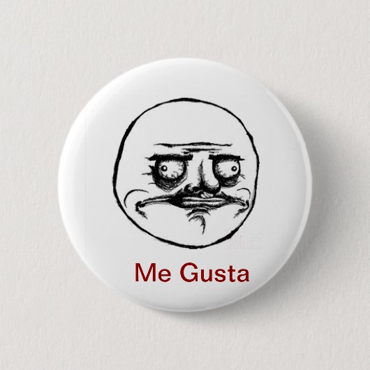 Ich Gusta Knopf Button (Vorderseite)