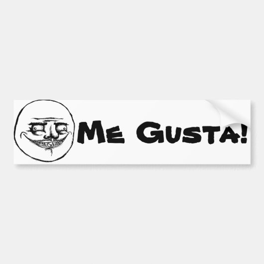 Ich Gusta Meme Art-Autoaufkleber Autoaufkleber (Vorne)
