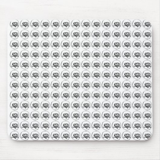 Ich Gusta Muster Mousepad (Vorne)