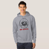 Ich Gusta Raserei-Gesicht Meme Hoodie (Vorne ganz)