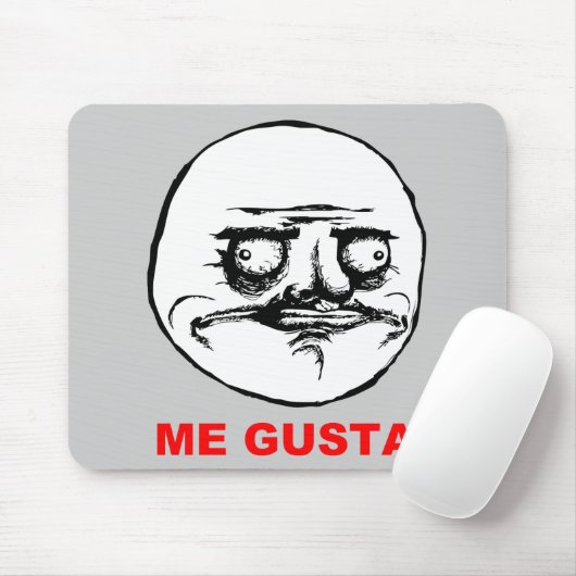 Ich Gusta Raserei-Gesicht Meme Mousepad (Mit Mouse)