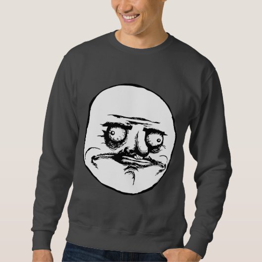 Ich Gusta Raserei-Gesicht Meme Sweatshirt (Vorderseite)