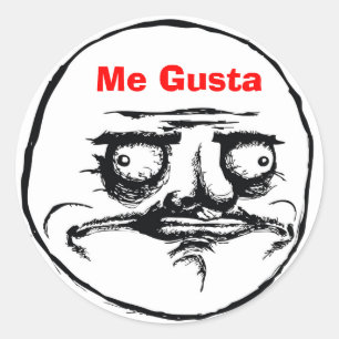 Ich Gusta Runder Aufkleber