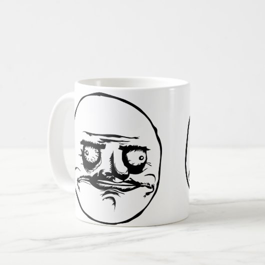 Ich Gusta stelle Meme gegenüber Kaffeetasse (Vorderseite Links)