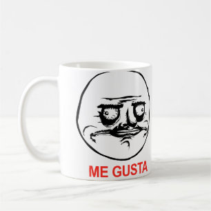Ich Gusta stelle Meme gegenüber Kaffeetasse