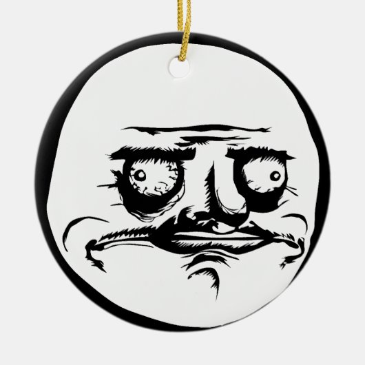 Ich Gusta stelle Meme gegenüber Keramik Ornament (Vorne)