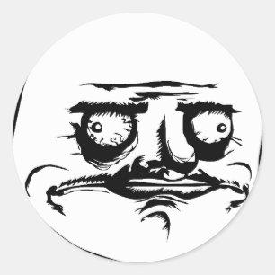 Ich Gusta stelle Meme gegenüber Runder Aufkleber