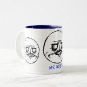 ICH GUSTA ZWEIFARBIGE TASSE (Vorderseite Links)