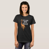 Ich hab so'n Hals giraffe funny saying fun motif T-Shirt (Vorne ganz)