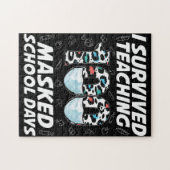 Ich habe 100 maskierte Schultage überlebt Puzzle (Horizontal)