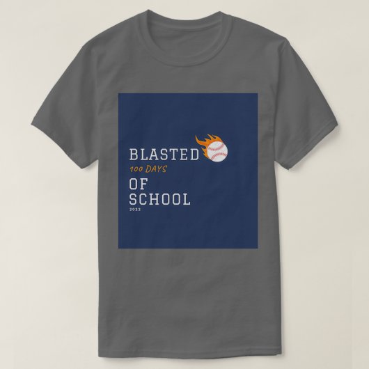 Ich habe 100 Schultage 2022 gestrahlt T-Shirt (Design vorne)