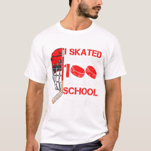 Ich habe 100 Schultage als Eishockey-Fan übers Eis T-Shirt