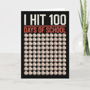 Ich habe 100 Schultage erreicht Lustig Bysebyll 10 Karte