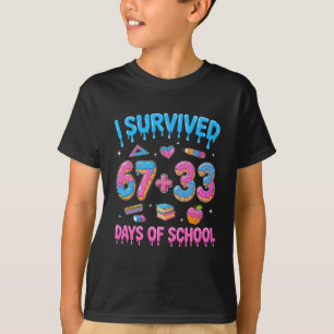 Ich habe 100 Schultage überlebt. Ich habe 67 Tage T-Shirt