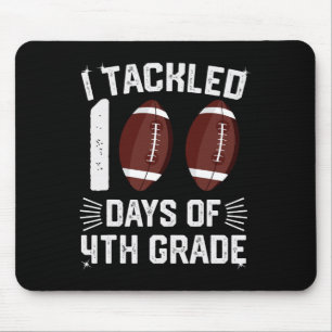 Ich habe 100 Tage 4. Klasse T-Shirts Fußball Stude Mousepad