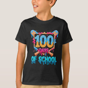 Ich habe 100 Tage Baseball-Schul-Thema überlebt T-Shirt