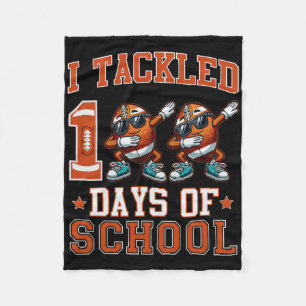 Ich habe 100 Tage des Schul-Fußball-Dabbing 100 t  Fleecedecke