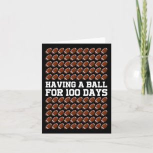 Ich habe 100 Tage Fußball der Schule 100. Tag stud Karte