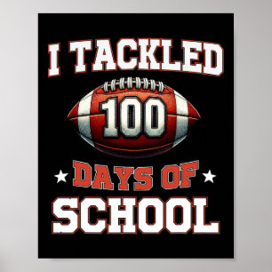 Ich habe 100 Tage Fußball-Jungs-Kinder-100 Tage Poster