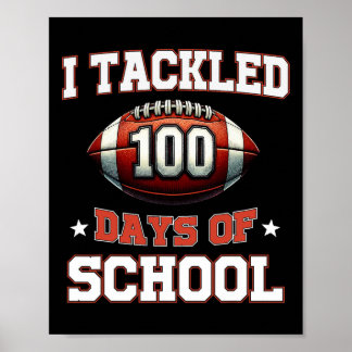 Ich habe 100 Tage Fußball-Jungs-Kinder-100 Tage Poster